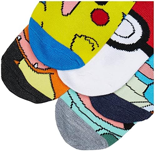 Pokemon Boys 5 Pack No Show Socks 1
