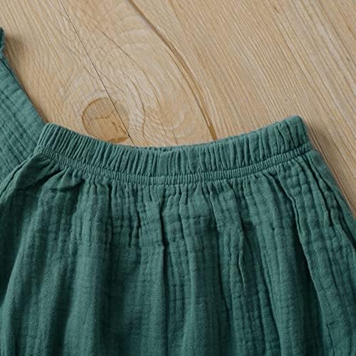 EISHOW 2 Pack Toddler Sleepwear Set Cotton Linen Shorts