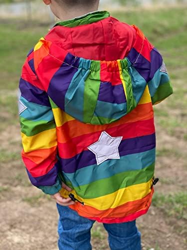 FABRST Toddler Rainbow Windbreaker