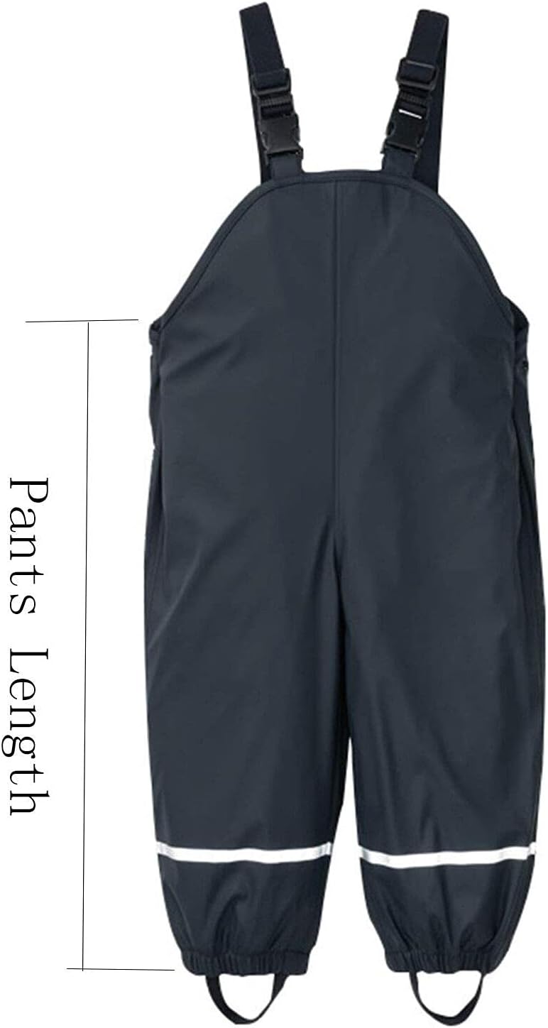 Rain Dungarees - Toddler Daily waterproof and windproof rain jacket for girls boys