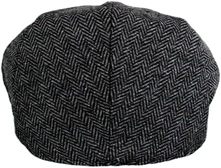 Classic Herringbone Ivy Newsboy Cap