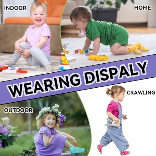 SkiBeaut Baby Girl Socks - Non-Slip Ankle Socks for Toddlers