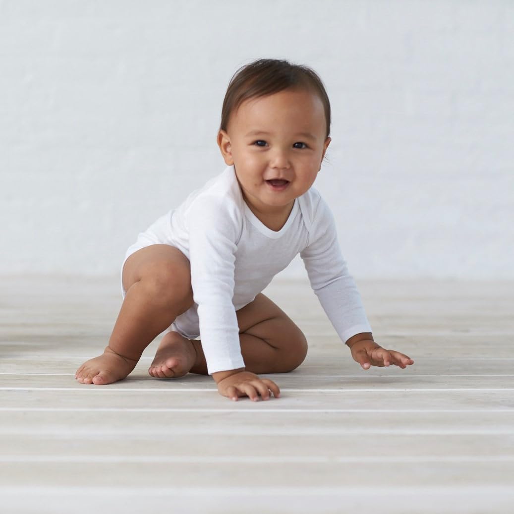 Perfect for Baby Gerber Unisex 6-Pack Long-Sleeve Onesies Bodysuit