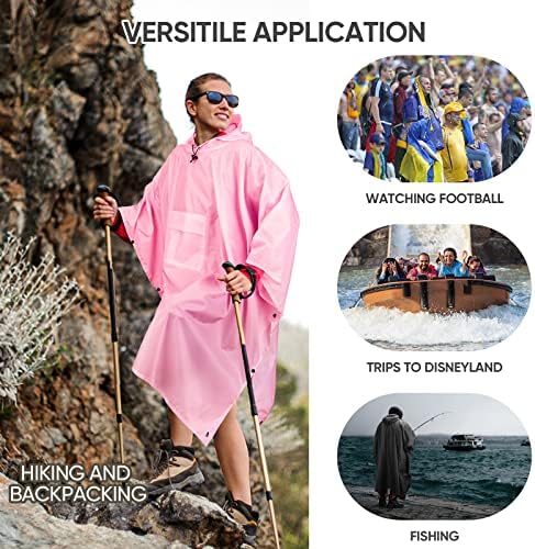 PTEROMY Hooded Unisex Rain Poncho