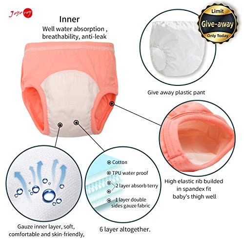 6PCS Toddler Training Underwear 2T
