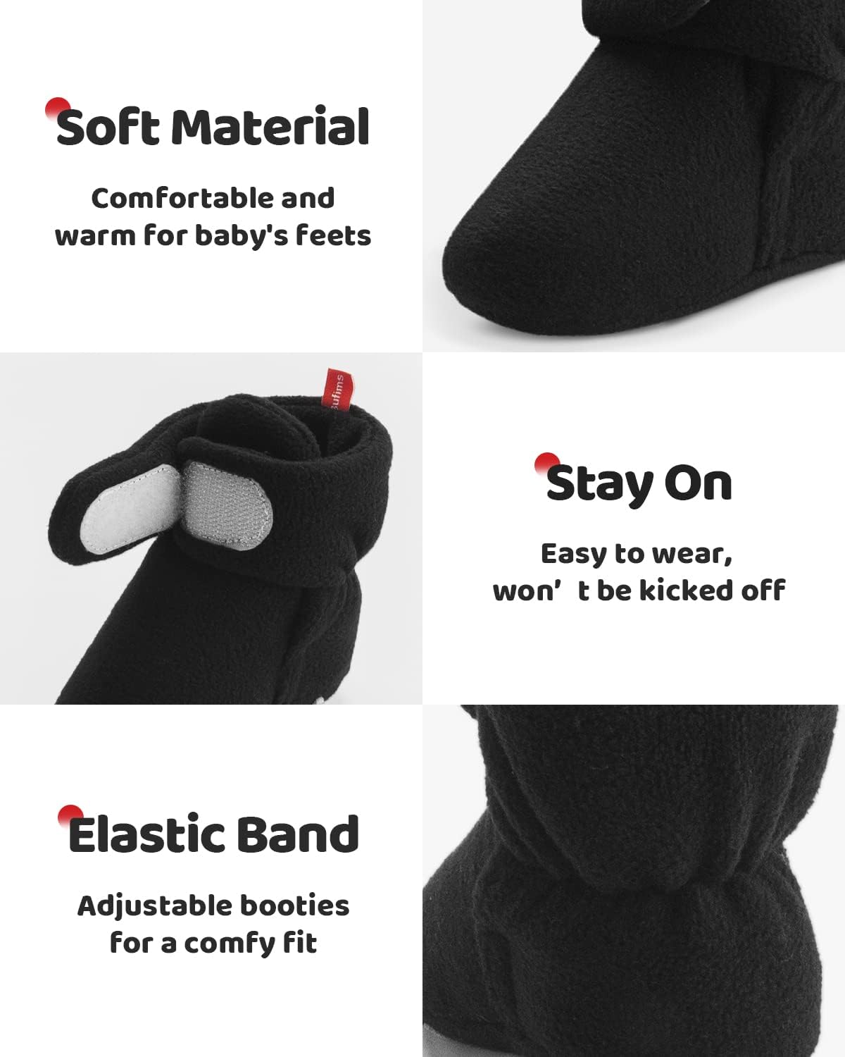 Baby Warm Fuzzy Booties for Newborns