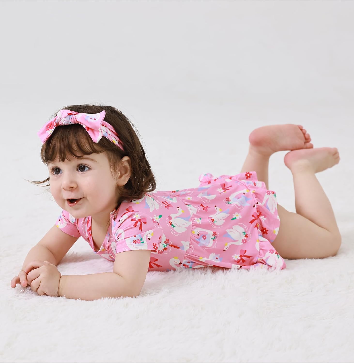 Stylish Summer Baby Girl Bodysuit Dress