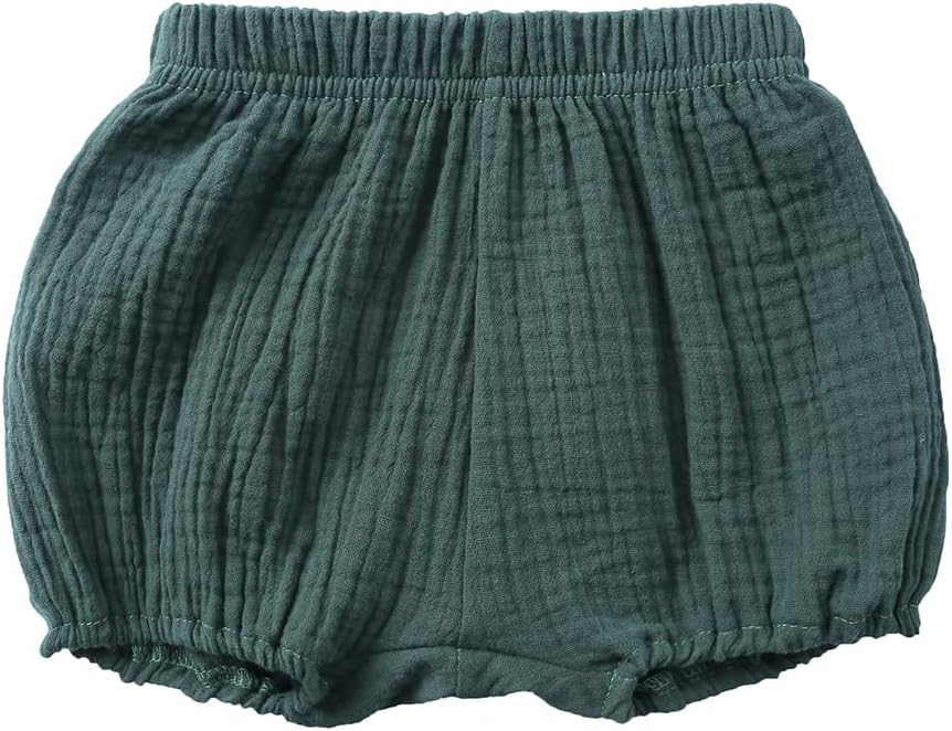 KidsTales 2Pc Toddler Cotton Linen Outfit Set Soft Breezy Vest Bloomers