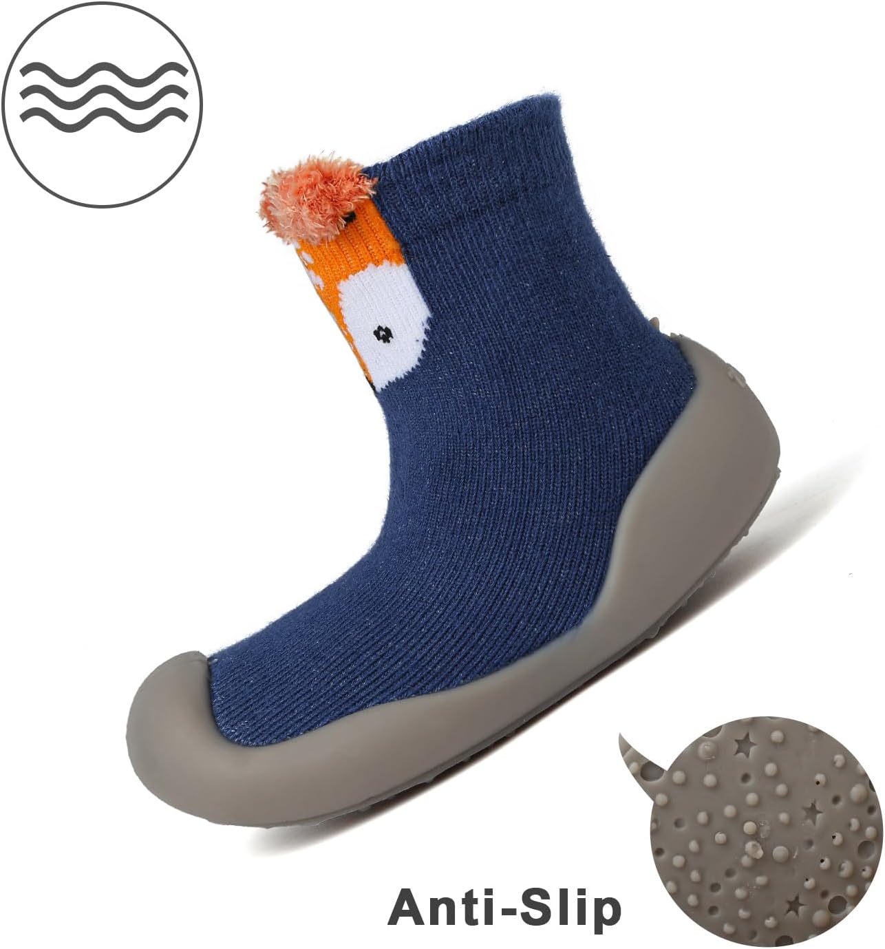Chaoslook Baby Sock Shoes - Soft Non-Slip Rubber Sole Toddler Slipper