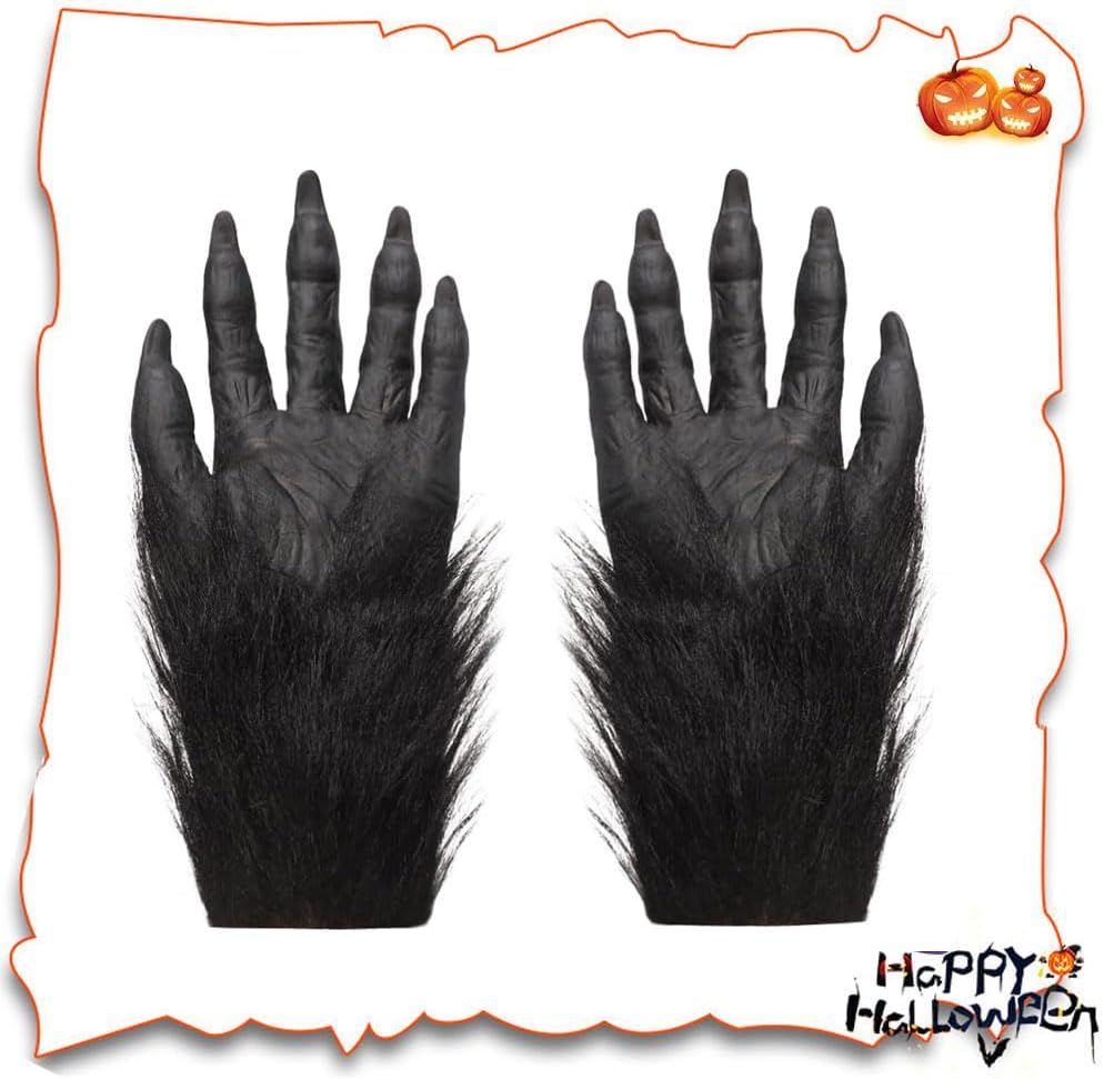 XGOPTS Werewolf Halloween Gloves Costume
