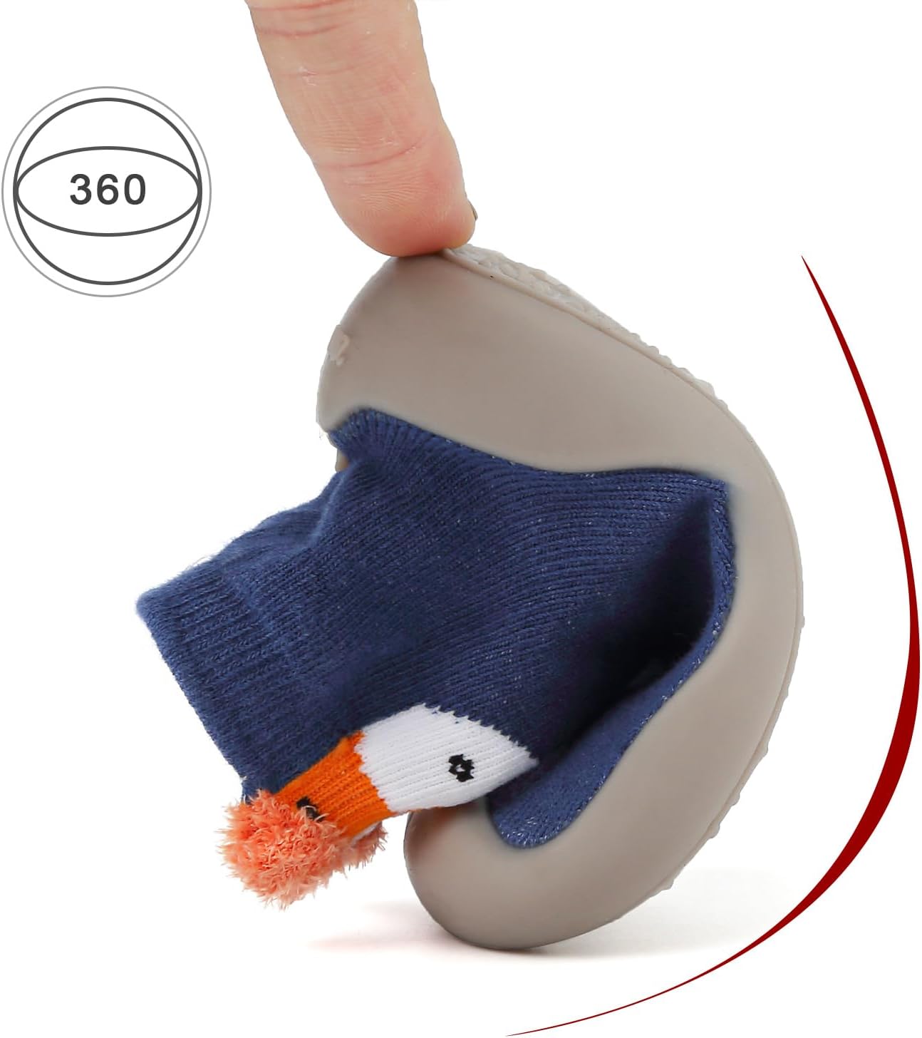 Chaoslook Baby Sock Shoes - Soft Non-Slip Rubber Sole Toddler Slipper