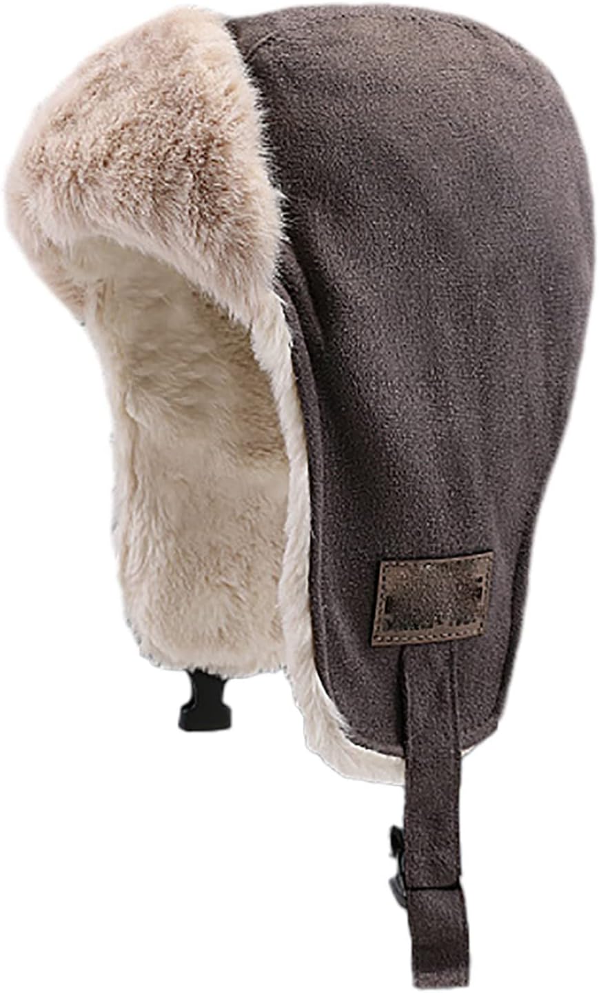 Warm Stylish Winter Trapper Hat Knit Cap for Men Women