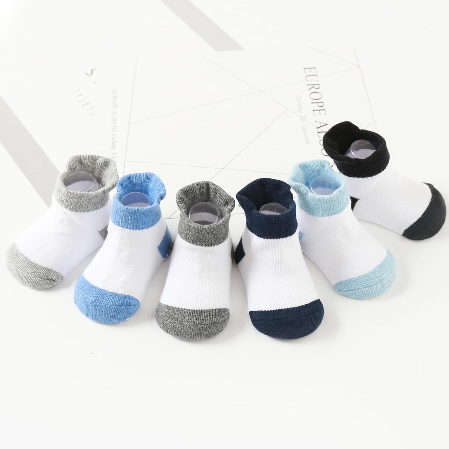 SkiBeaut Baby Socks Grip-A-Comfort Fit