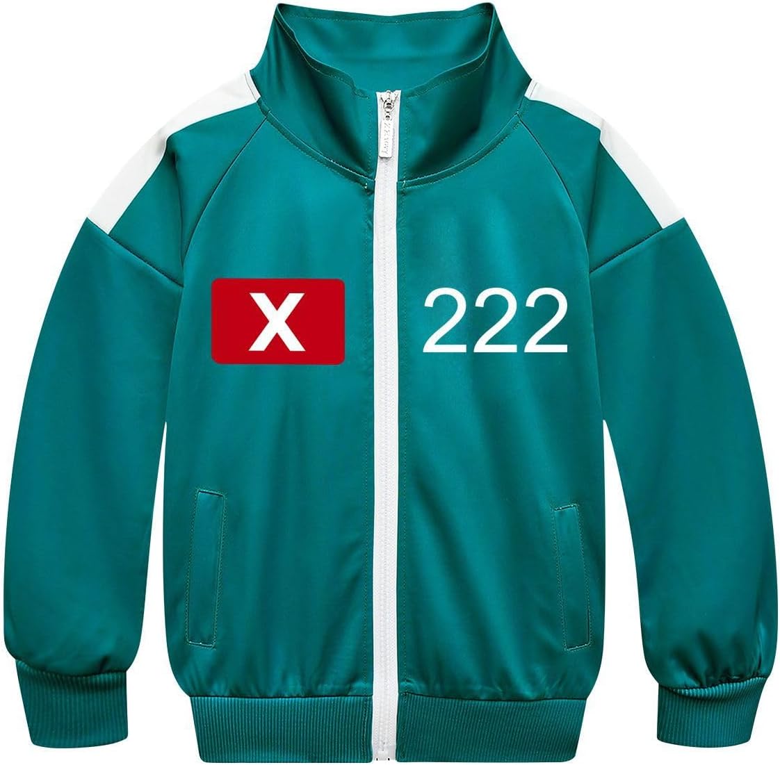 Yidasloox Kids Green Tracksuit Cosplay Outfit