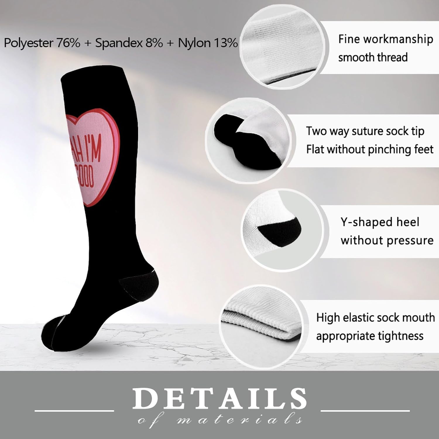 Funny Knee-High Socks for Men Surprise Him This Christmas