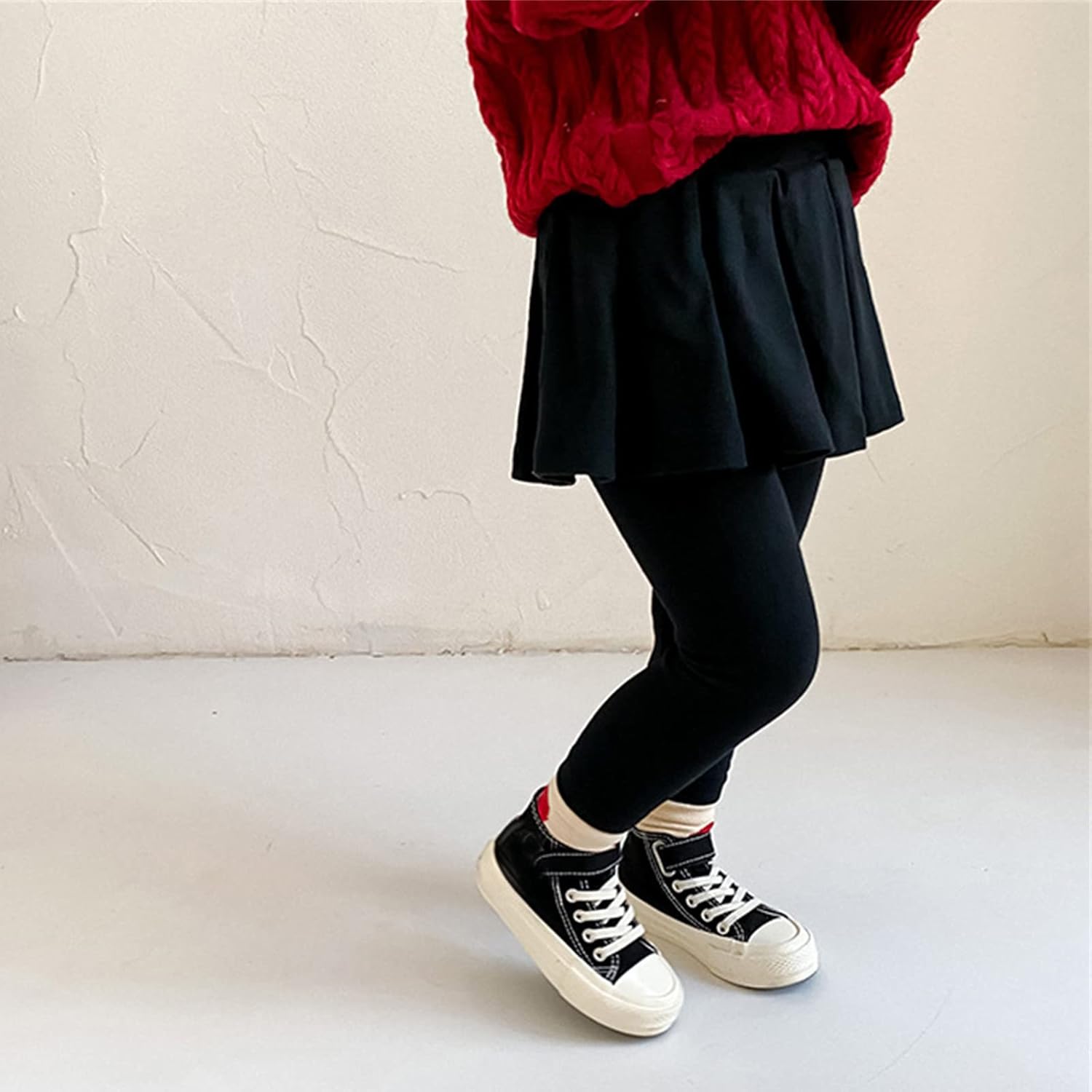 HD Footless Leggings with Ruffle Tutu Skirt