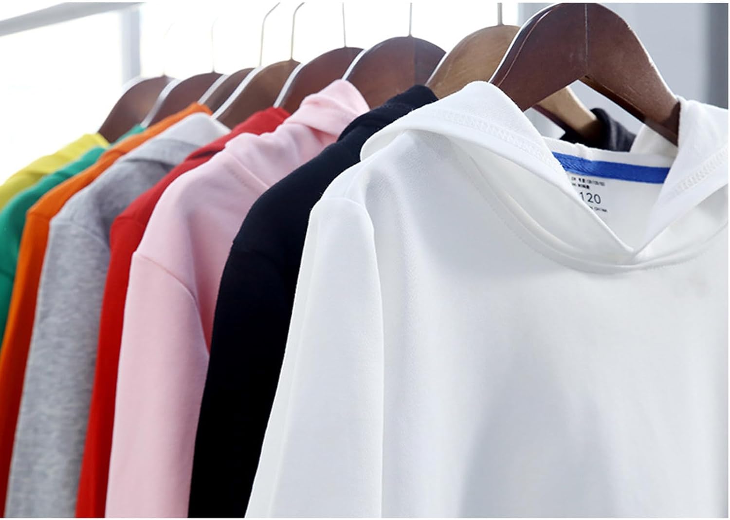 Comfortable solid long sleeve hoodie for kids