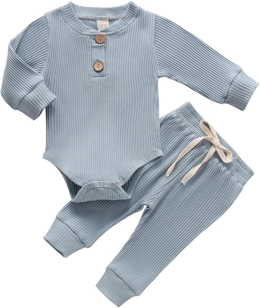 Newborn Fall Winter Romper Pants Set for Boys