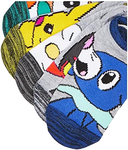 Pokemon Boys No-Show Socks 5-Pack