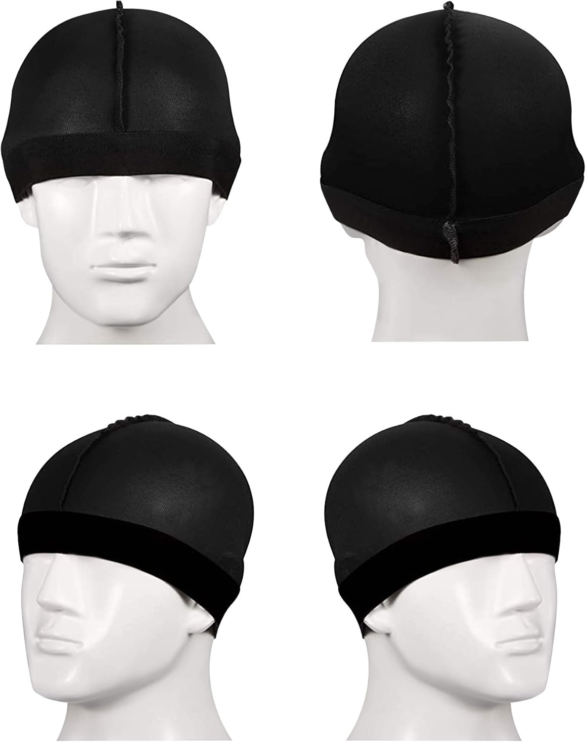 6 Piece Girls Christy Beanie 360-Wide Skull Cap Set