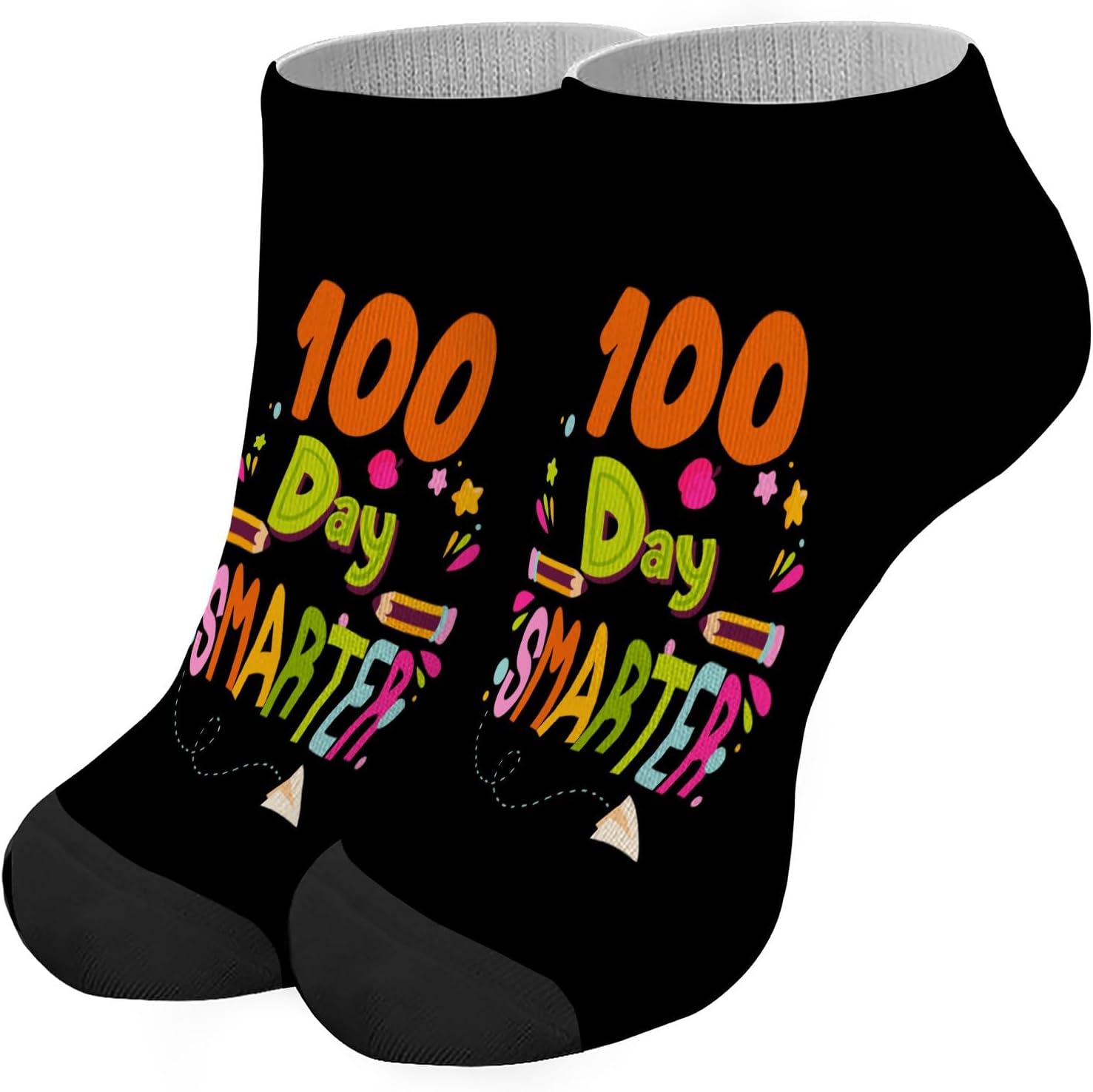 100 Days Smirk Womens Socks