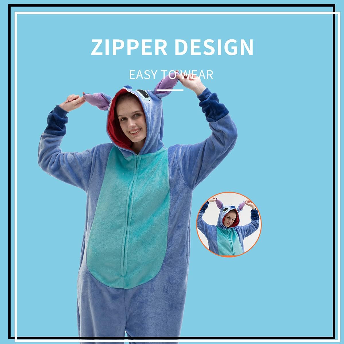 COSUSKET Snug Fit Unisex Halloween Onesie Pajamas