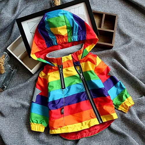 FABRST Toddler Rainbow Windbreaker