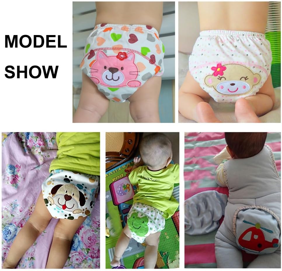 Cotton Training Pants for Toddler Girls Waterproof 4-Layer Soft Potty Training