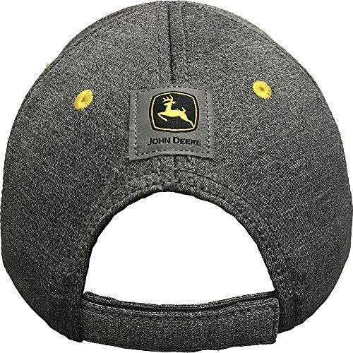 IQ John Deere Boys Baseball Heather Grey Adjustable 100 Cotton