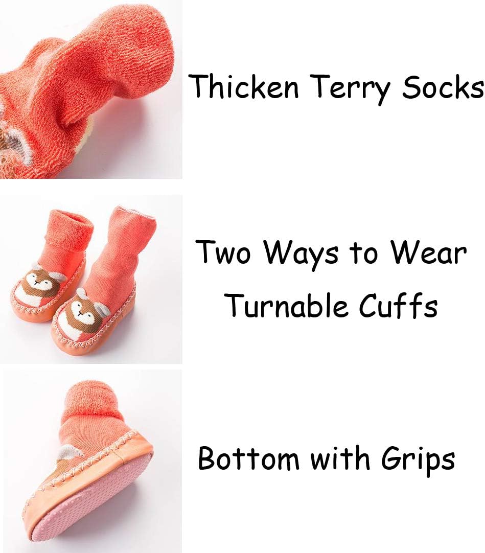 Perfect for Babies Anti-Slip Moccasins for Safety