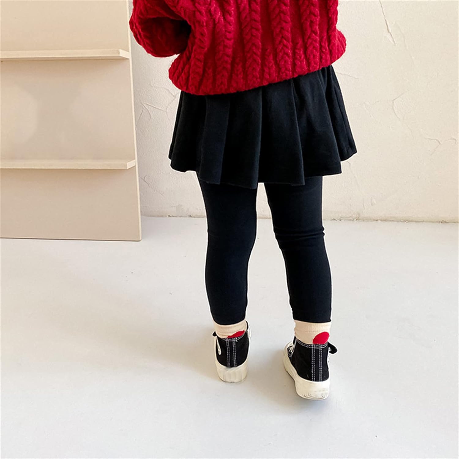 HD Footless Leggings with Ruffle Tutu Skirt