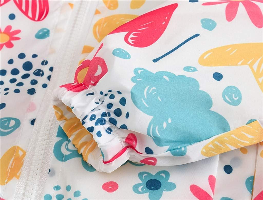 Kehen Boys Girls Dinosaur Print Zip Jacket Windproof Raincoat for Toddler