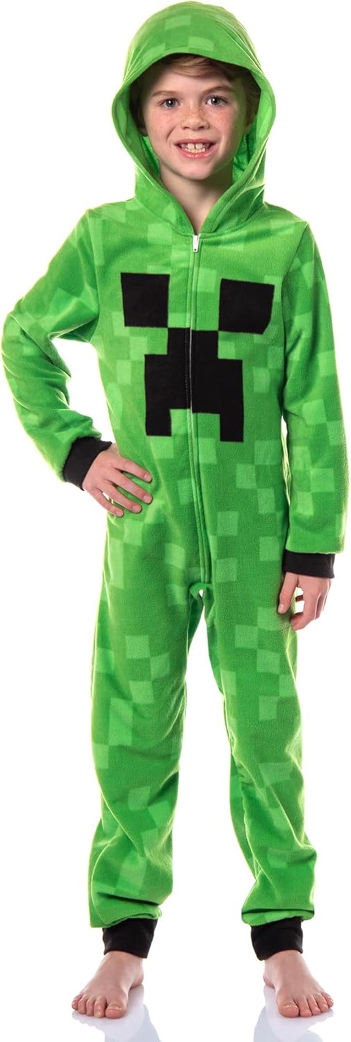 Minecraft Kids Creepers Union Suit Pajama