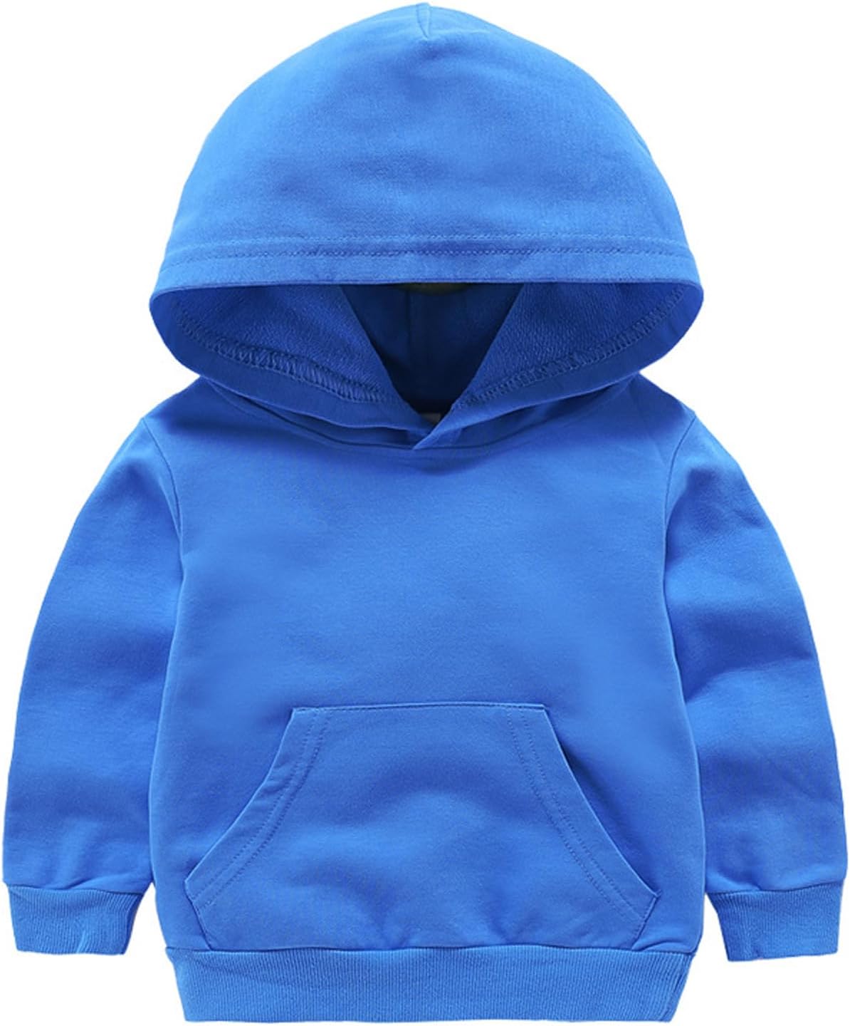 Comfortable solid long sleeve hoodie for kids