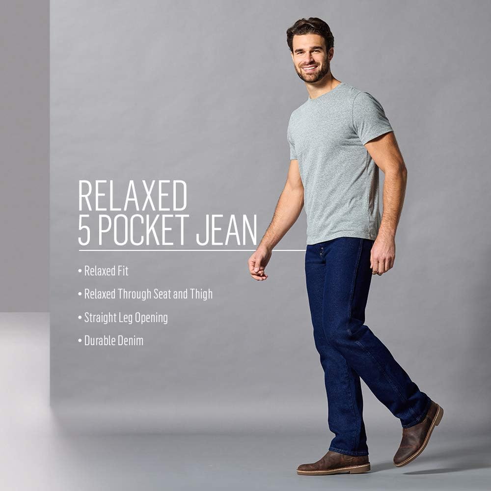 Rustler Mens Classic Relaxed Fit Jeans