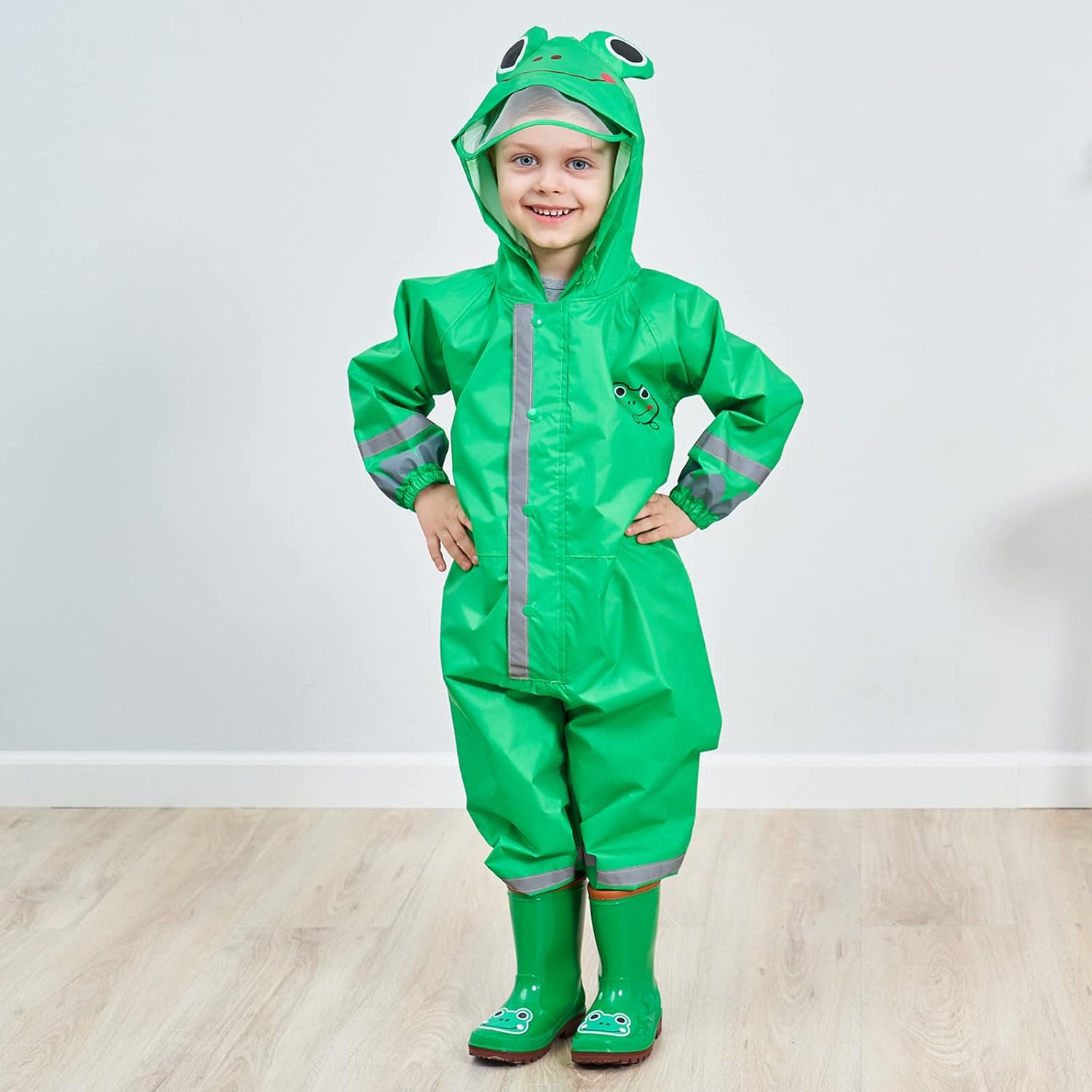 Hovkib Toddler Rain Suit with Hood Waterproof for Kids RAINWEAR by Hovkib