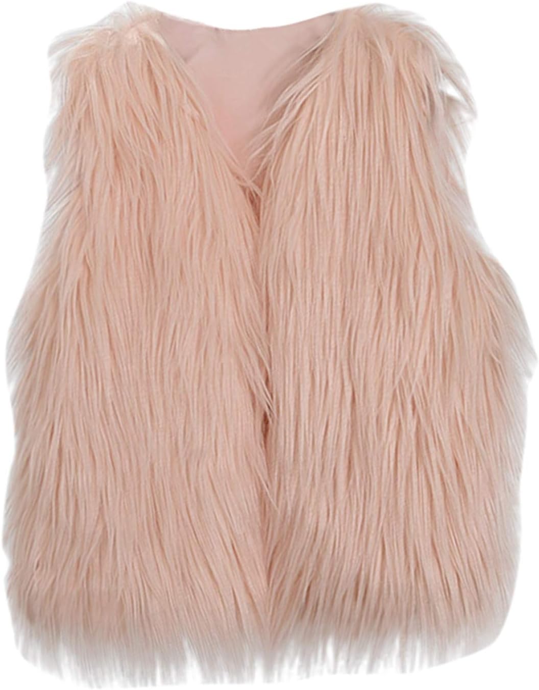 Merry Christmas Toddler Baby Girls Winter Coat Faux Fur Vest