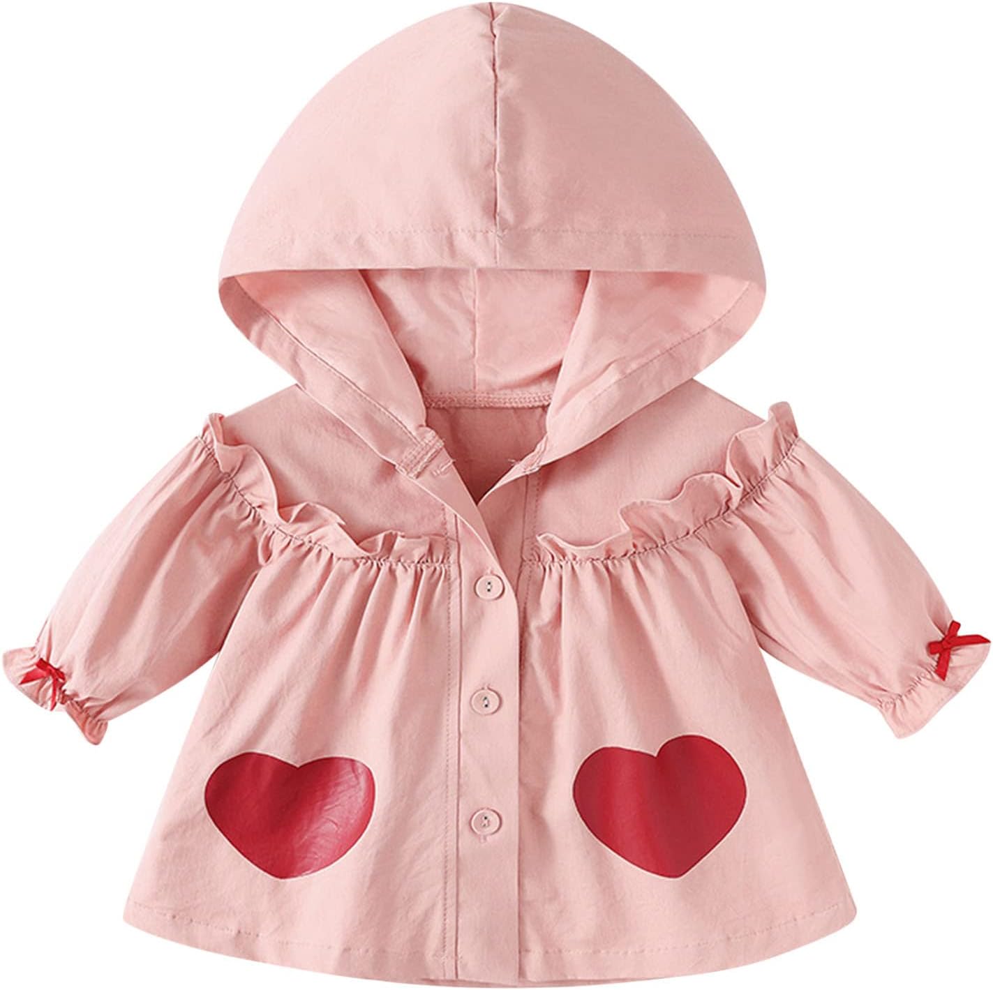 AMIMOJY Toddler Girls Winter Rain Jacket Coats