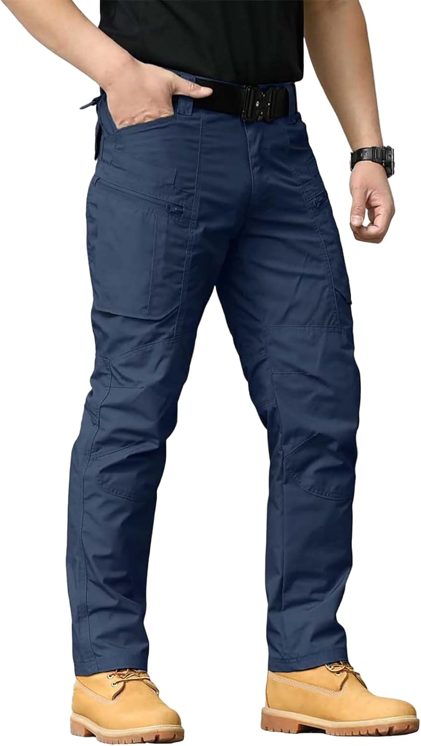 WENKOMG1 Stretchy Multifunctional Rip-Stop Waterproof Outdoor Combat Tactical Pants