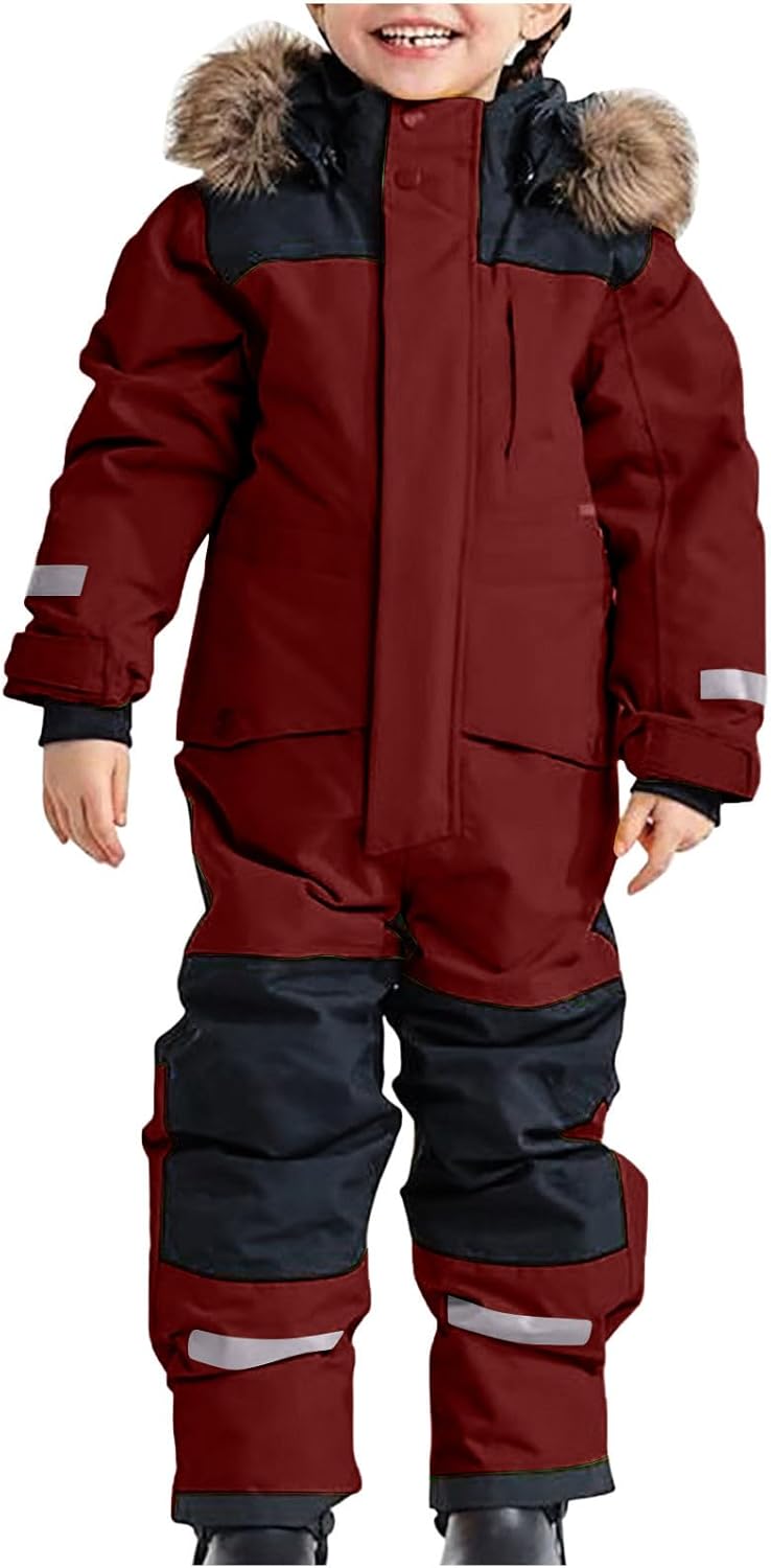 Comfort Style One-Piece Snow Suits for Kids
