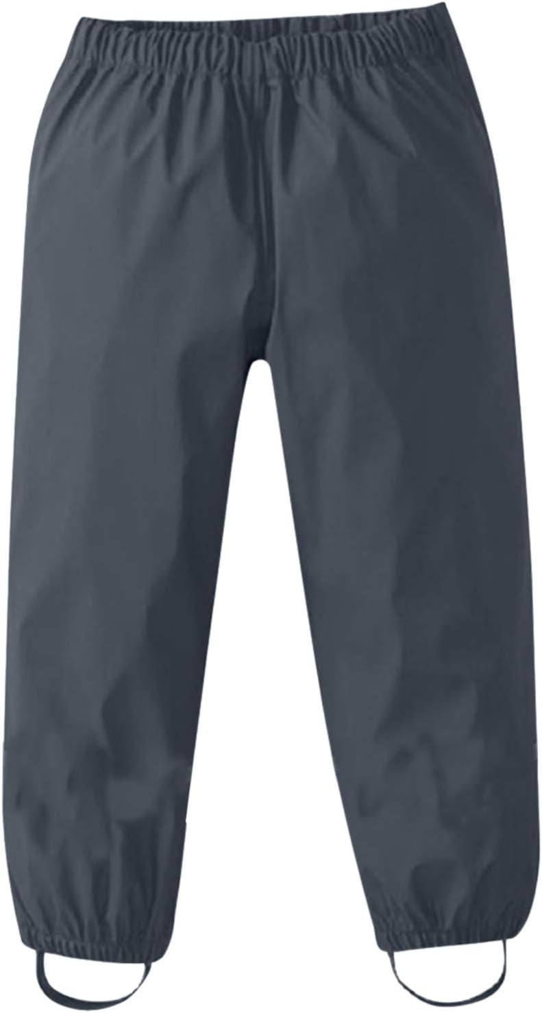 Lightweight Reflective Kids Rain Pants Safe Durable for Boys Girls