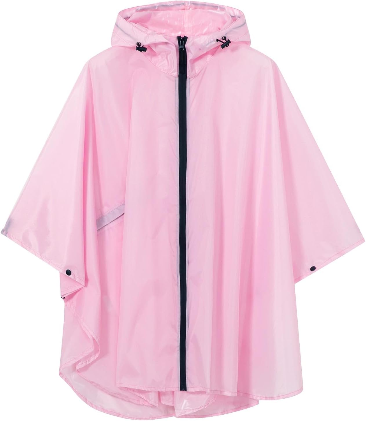 Lightweight Kids Rain Poncho SaphiRose waterproof jacket with zipper snap features