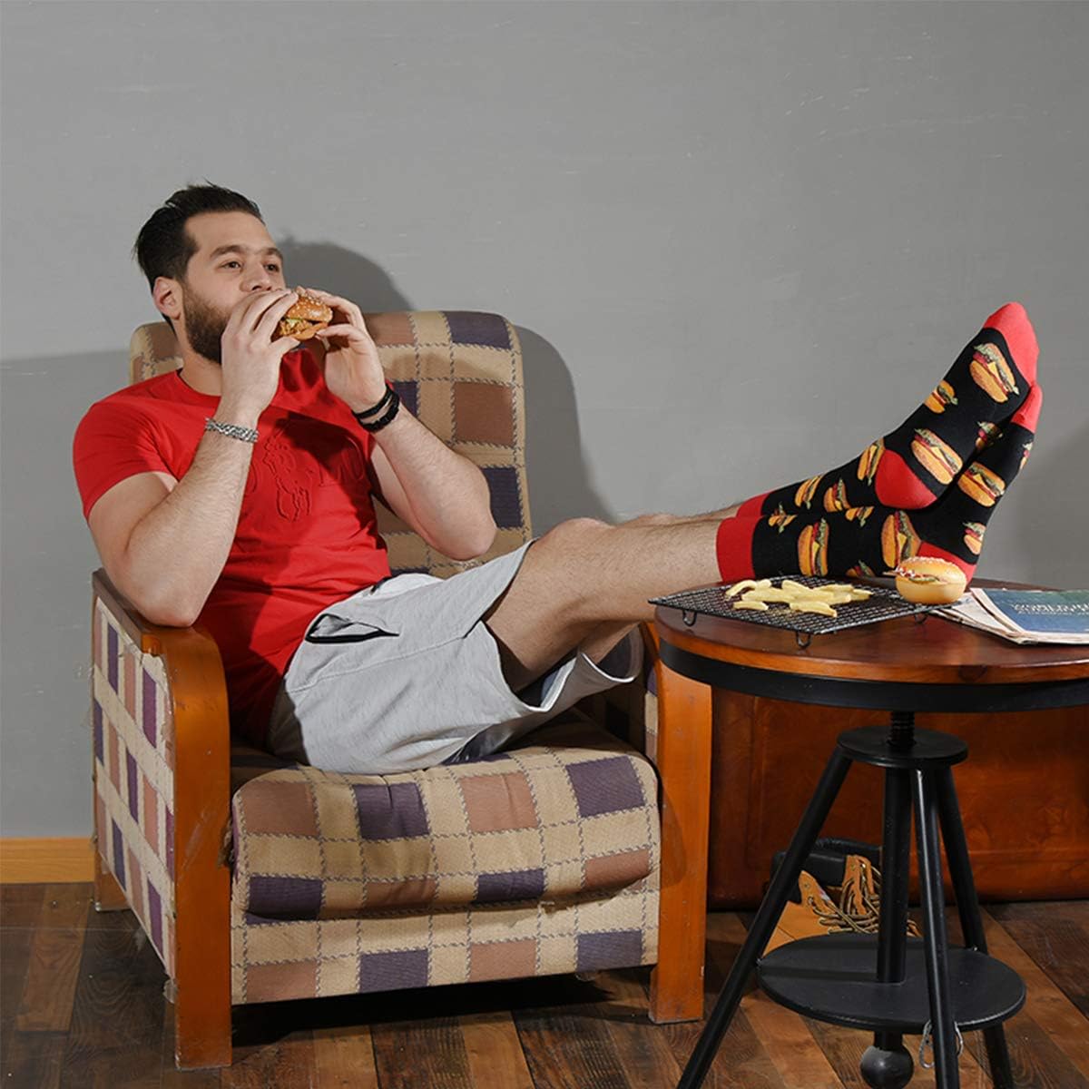 HSELL Men Patterned Fun Socks Crazy Design Gift