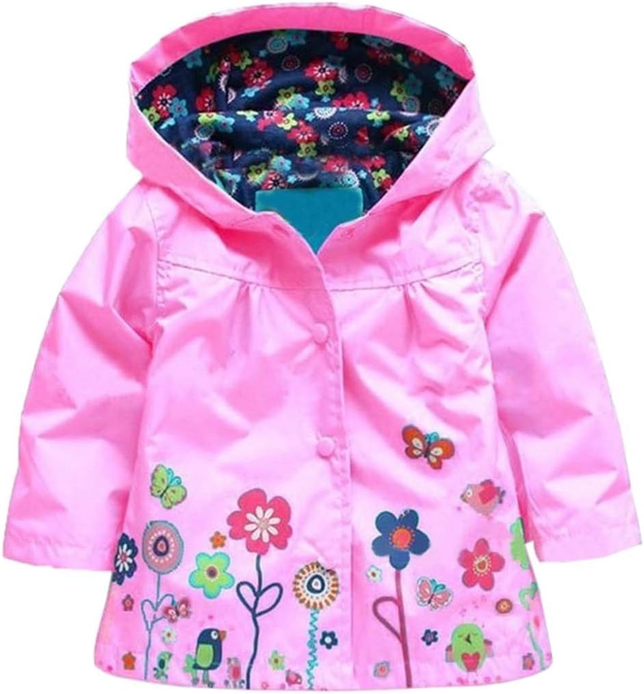 Perfect for Kids Pink Hoodie raincoat for Boys and Girls