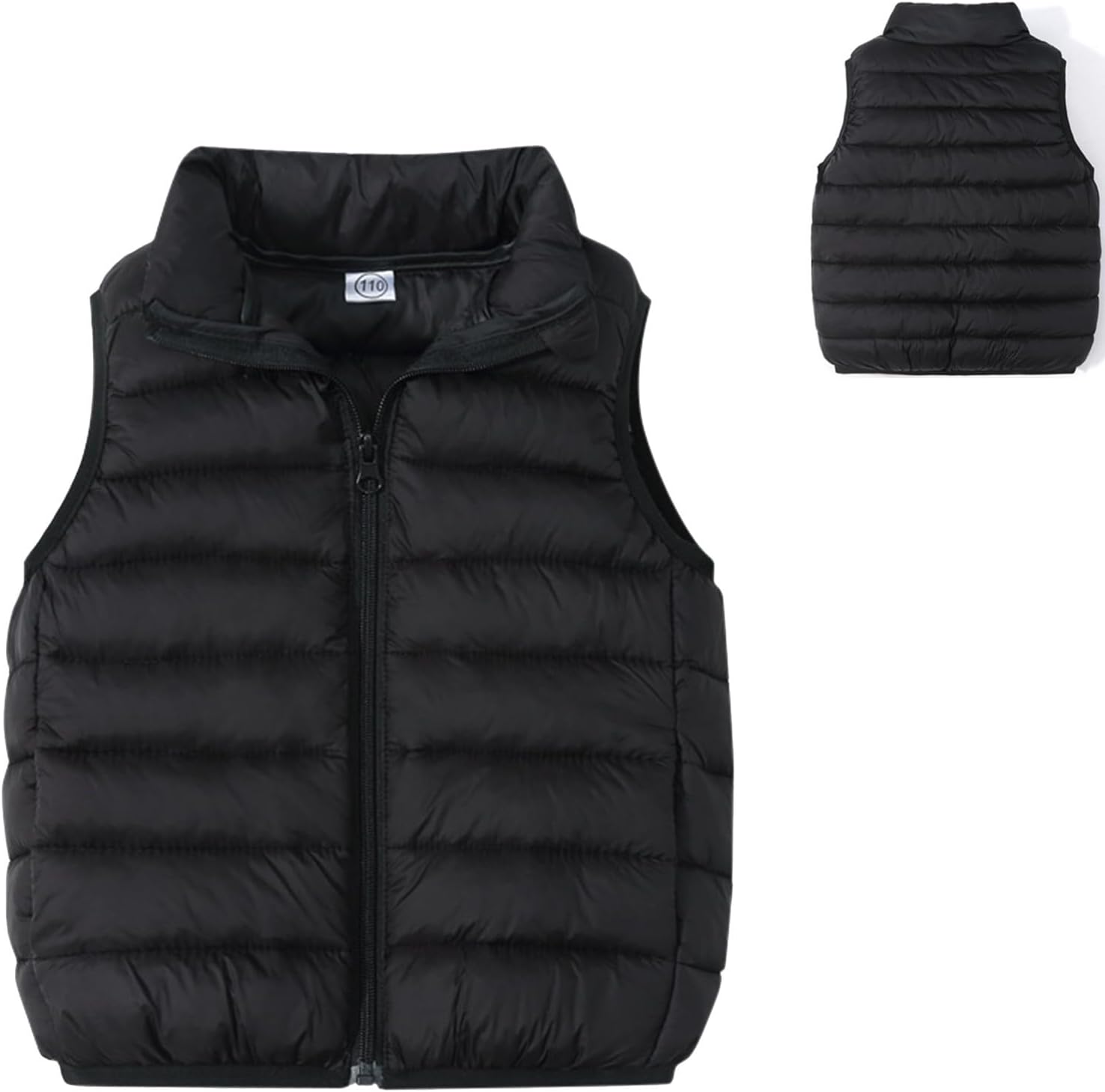 Unisex Kids Down Puffer Jacket - Stand Collar Winter Companion