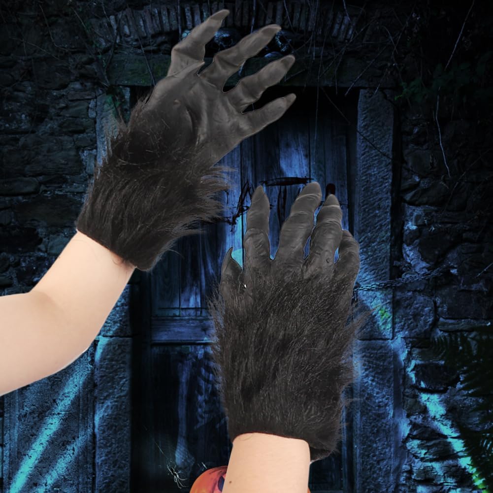 XGOPTS Werewolf Halloween Gloves Costume