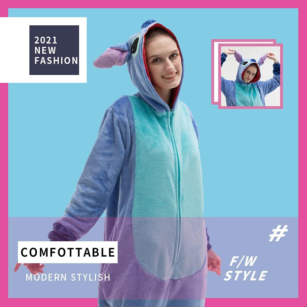 COSUSKET Snug Fit Unisex Halloween Onesie Pajamas