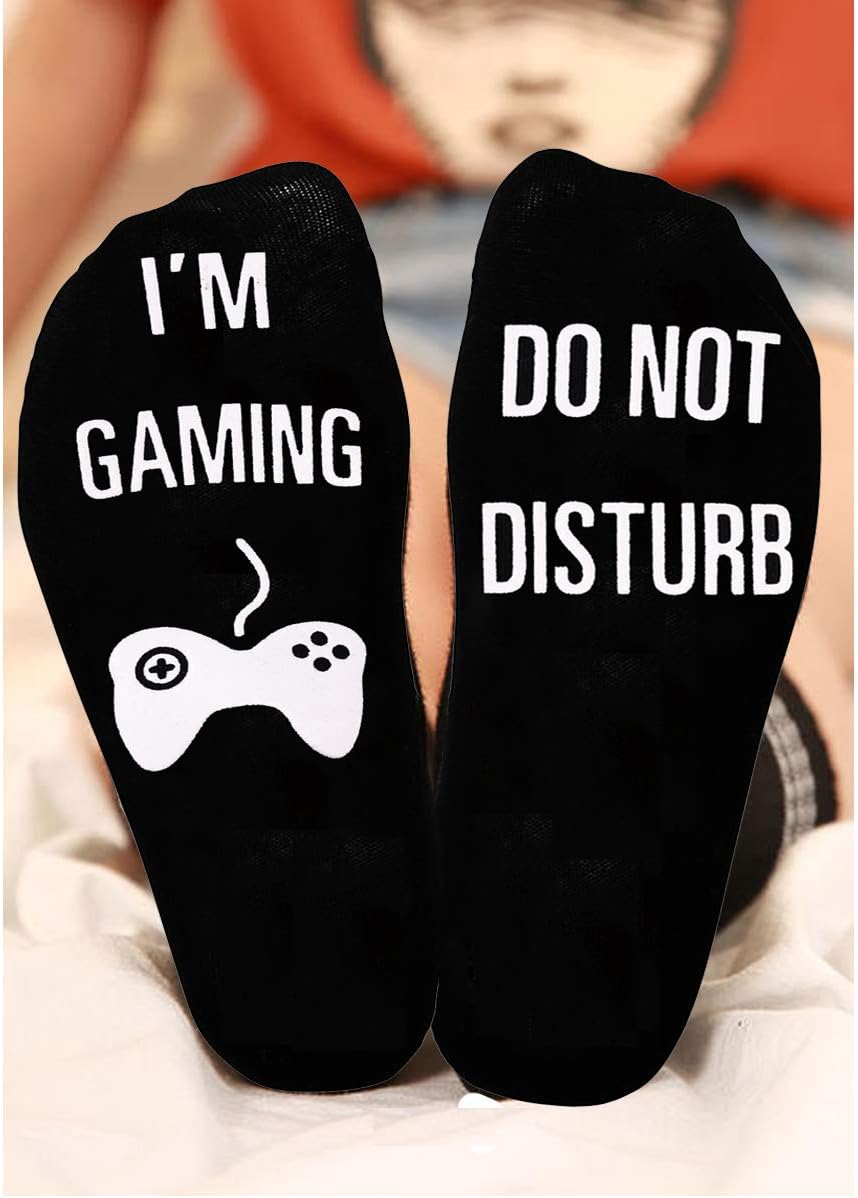 NDLBS Funny Gaming Socks for Men Teens Kids
