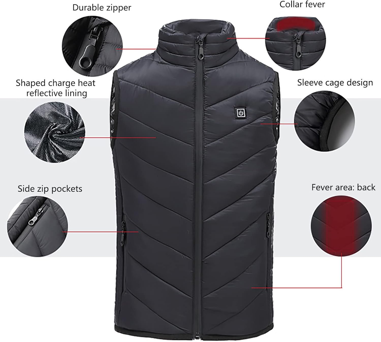 Superglide USB Heat vest for Kids