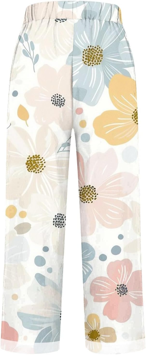 Womens Linen Lounge Pants